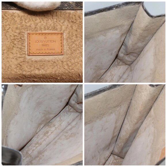 LOUIS VUITTON Monogram Sac Plat Hand Bag M51140 LV Auth BD2205 - Picture 15 of 16